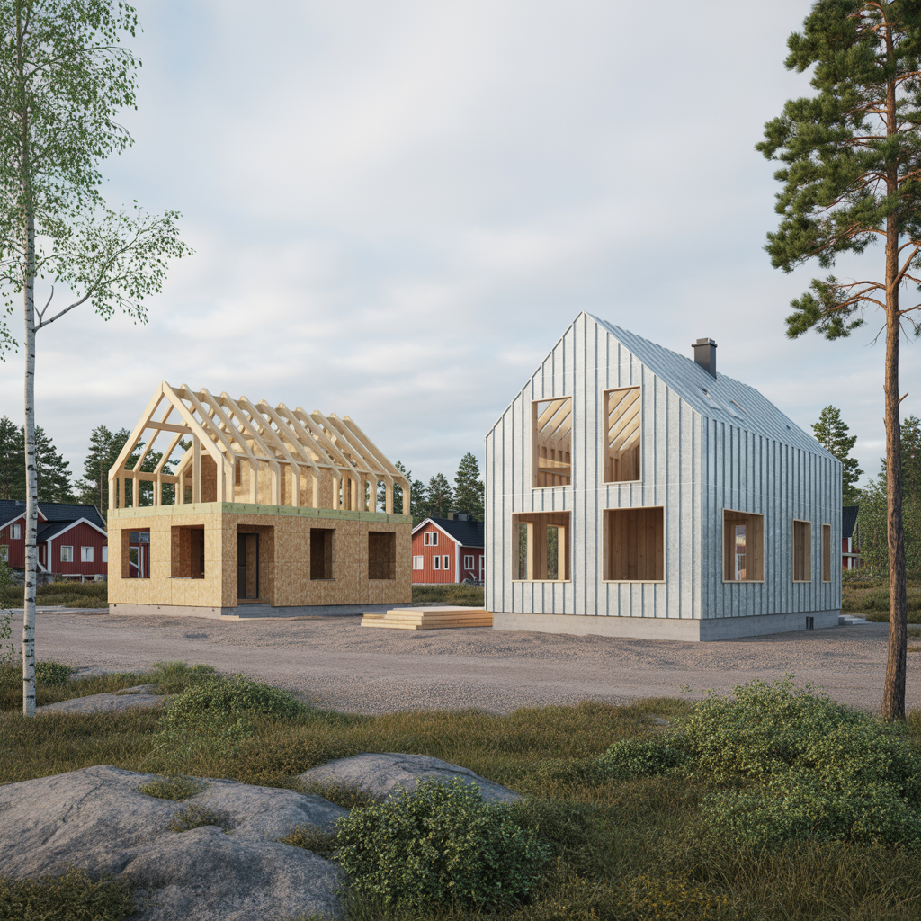 tra eller stal i smahus jamforelse av stomlosningar