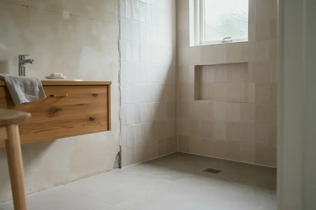 s planerar du en h llbar badrumsrenovering t tskikt fall mot golvbrunn och vanliga misstag att undvika